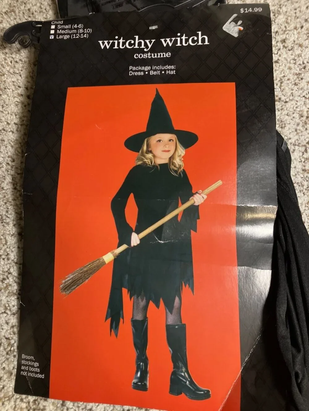 Witchy Witch Halloween Costume size Girls Large (12-14)